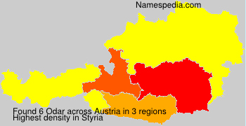 Surname Odar in Austria Surname Odar in Austria