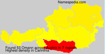 Surname Omann in Austria