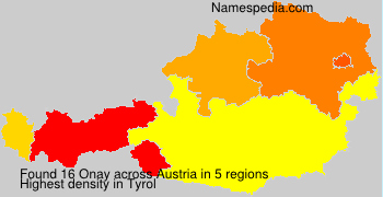 Surname Onay in Austria
