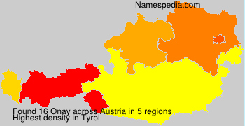 Surname Onay in Austria Surname Onay in Austria