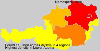 Surname Onea in Austria Surname Onea in Austria