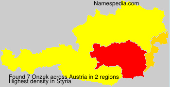 Surname Onzek in Austria Surname Onzek in Austria