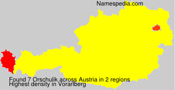 Surname Orschulik in Austria Surname Orschulik in Austria