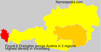 Surname Orsingher in Austria Surname Orsingher in Austria