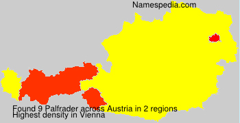Surname Palfrader in Austria Surname Palfrader in Austria