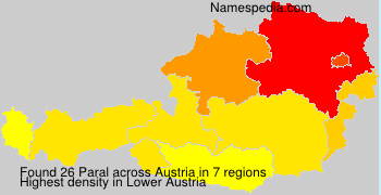 Surname Paral in Austria Surname Paral in Austria