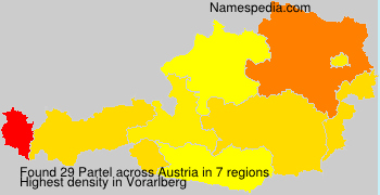 Surname Partel in Austria Surname Partel in Austria