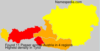 Surname Passer in Austria Surname Passer in Austria