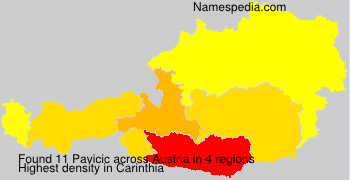 Surname Pavicic in Austria Surname Pavicic in Austria