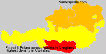 Surname Pekec in Austria Surname Pekec in Austria