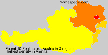 Surname Pepl in Austria Surname Pepl in Austria