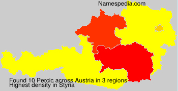 Surname Percic in Austria Surname Percic in Austria