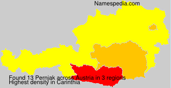 Surname Pernjak in Austria Surname Pernjak in Austria
