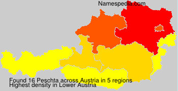 Surname Peschta in Austria