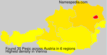 Surname Pesic in Austria