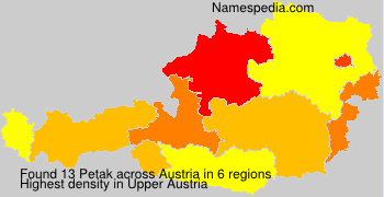 Surname Petak in Austria Surname Petak in Austria