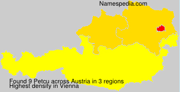Surname Petcu in Austria Surname Petcu in Austria
