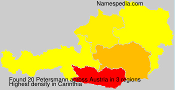 Surname Petersmann in Austria Surname Petersmann in Austria