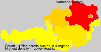 Familiennamen Pich - Austria