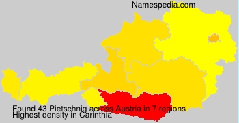 Surname Pietschnig in Austria Surname Pietschnig in Austria