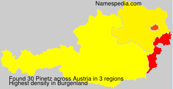 Surname Pinetz in Austria Surname Pinetz in Austria