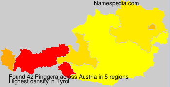Surname Pinggera in Austria Surname Pinggera in Austria