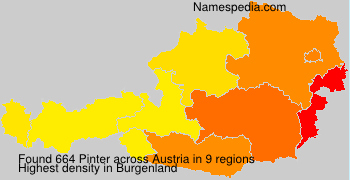 Surname Pinter in Austria Surname Pinter in Austria
