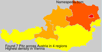 Surname Pitz in Austria Surname Pitz in Austria