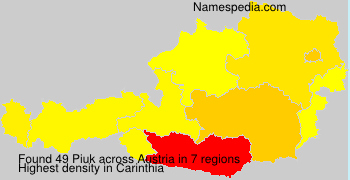 Surname Piuk in Austria Surname Piuk in Austria