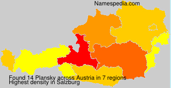 Surname Plansky in Austria Surname Plansky in Austria