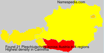 Surname Pleschiutschnig in Austria Surname Pleschiutschnig in Austria
