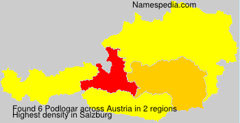 Surname Podlogar in Austria Surname Podlogar in Austria