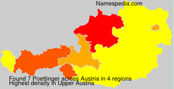 Surname Poettinger in Austria Surname Poettinger in Austria