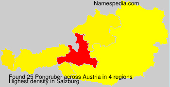 Surname Pongruber in Austria
