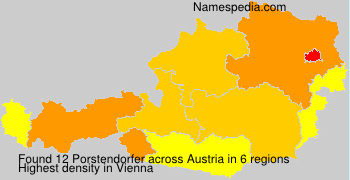 Surname Porstendorfer in Austria Surname Porstendorfer in Austria