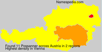 Surname Possanner in Austria