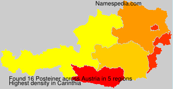Surname Posteiner in Austria Surname Posteiner in Austria