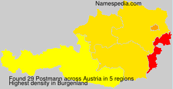 Surname Postmann in Austria Surname Postmann in Austria