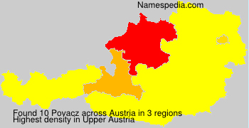 Surname Povacz in Austria