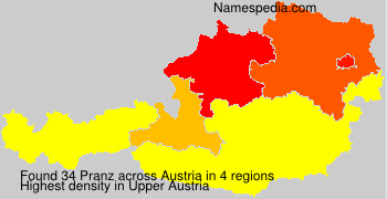Surname Pranz in Austria Surname Pranz in Austria