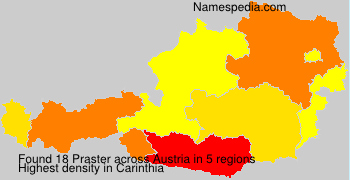 Surname Praster in Austria Surname Praster in Austria