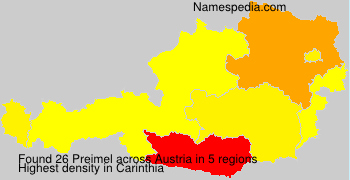 Surname Preimel in Austria Surname Preimel in Austria