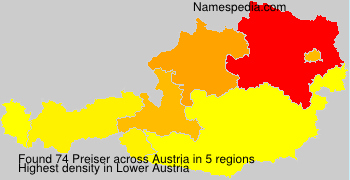 Surname Preiser in Austria Surname Preiser in Austria