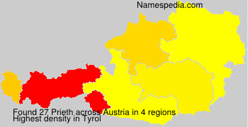 Surname Prieth in Austria Surname Prieth in Austria