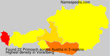 Surname Primosch in Austria Surname Primosch in Austria