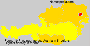 Surname Prinzinger in Austria