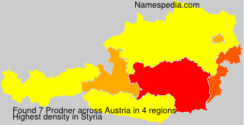 Surname Prodner in Austria Surname Prodner in Austria