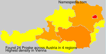 Surname Proske in Austria Surname Proske in Austria