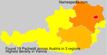 Surname Pscheidt in Austria Surname Pscheidt in Austria