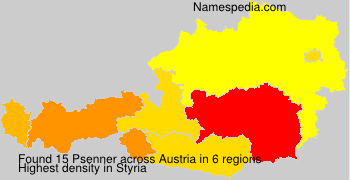 Surname Psenner in Austria Surname Psenner in Austria